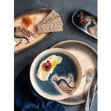 Polla Navy Hygge 25 cm 2 Adet Porselen Çukur Tabak Seti