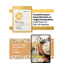 Dermal 3 Katmanlı Gold Göz Maske ve Besleyici, Nemlendirici, Pamuk Yulaf Maske Seti