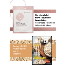 Dermal 3 Katmanlı Rose Gold Göz Maskesi 4 gr. ve Besleyici Nemlendirici %100 Pamuk Yulaf Maske 25 gr.