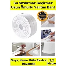 Tafce 3,2 mt Su Geçirmez Yalıtım Bant Banyo Mutfak Pvc Lavabo Küvet Tezgah 1 Adet Dayanıklı