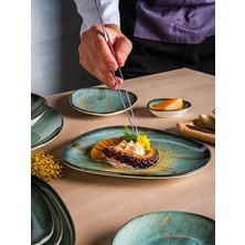 Madera Gourmet 12 Adet 23 cm Porselen Düz Tabak