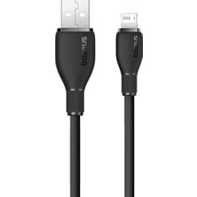Güzel Hediyem Pudding Hızlı Şarj Özellikli Lightning Kablo 2.4A, 1.2 Metre, Siyah