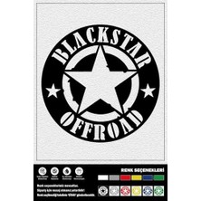 Güzel Hediyem Blackstar Offroad Stıcker 20 x 20 cm