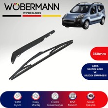 Wöbermann Citroen Nemo Çift Kapı 2008-2018 Arka Silecek Kolu ve Süpürgesi Komple