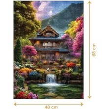 Güzel Hediyem Bahçesi 1000 Parça 2,2mm Kalınlık 48X68CM Profesyonel Hobi Puzzle Yapboz Serisi