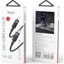Güzel Hediyem 27W Type-C To Lightning Otomatik Şarj Kesme Özellikli Pd Hızlı Şarj Kablosu, 1.2 Metre