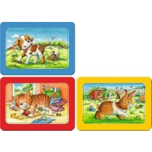 Güzel Hediyem 3x6 Parça Ilk Yapbozum: Hayvan Dostları Puzzle Seti
