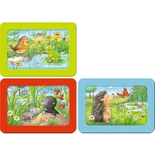 Güzel Hediyem 51380 Hayvanlar Çocuk Puzzle, 3x6 Parça