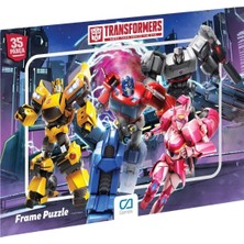 Güzel Hediyem Transformers Lisanslı 35 Parça Çerçeveli 34X24CM Çocuk Puzzle Yapboz Yeni Serisi