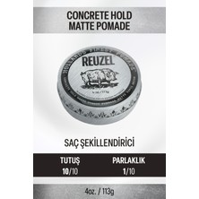 Reuzel Concrete Hold Matte Pomade Erkekler Için Saç Şekillendirici Krem 113gr