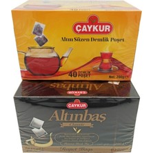 Çaykur Altın Süzen ve Altınbaş Demlik Poşet Çay 200 gr - 40'lı