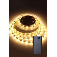 Güzel Hediyem Günışığı Renk Pil ile Çalışan Şerit LED 2 Metre Pilli Şerit LED (Pil Dahil)