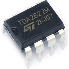 Gollum Teknoloji TDA2822M Mini Ses Amplifikatör Entegresi - 15V Çift Kanallı Stereo Hoparlör Sürücü