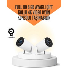 Savarga 10.000 Oyun Destekli, Çift Kollu 4K Projeksiyon – Hdmı, Usb, Aux, Ethernet Yok