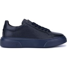 Tamer Tanca Erkek Hakiki Deri Lacivert Taban Sneakers & Spor Ayakkabı 1212 2501 Erk Ayk Y26 Lacı Tbn/lacı Fltr