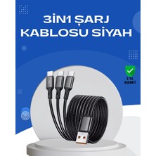 Savarga Evrensel 3 Başlıklı Şarj Kablosu – iPhone Huawei Samsung Için