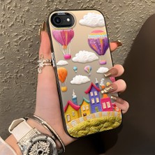 HONTINGA iPhone Se 2020 ile Uyumlu Kılıf Silikon Kenar Sert Arka Kamera Koruyucu Basitlik Anti Düşme Kamera Korumalı Balon Desen Couple Telefon Kılıfı Kadın ve Erkek Için Uygundur K1-1347