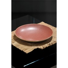 Rinart 6 Lı 25 cm Rosa Desenli Porselen Çukur Tabak Şık Sunum ve Servis Tabağı
