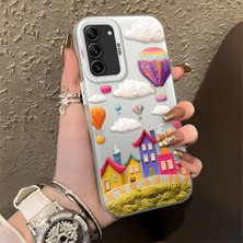 HONTINGA Samsung Galaxy S21 Fe ile Uyumlu Kılıf Silikon Kenar Sert Arka Kamera Koruyucu Basitlik Anti Düşme Kamera Korumalı Balon Desen Couple Telefon Kılıfı Kadın ve Erkek Için Uygundur K1-1347