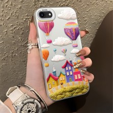 HONTINGA iPhone Se 2020 ile Uyumlu Kılıf Silikon Kenar Sert Arka Kamera Koruyucu Basitlik Anti Düşme Kamera Korumalı Balon Desen Couple Telefon Kılıfı Kadın ve Erkek Için Uygundur K1-1347