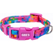 Gee's Premium Klipsli ve Renki Desenli Puzzle Köpek Boyun Tasması