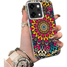 HONTINGA Oppo Reno 14 Pro 5g ile Uyumlu Kılıf Silikon Kenar Sert Arka Kamera Koruyucu Basitlik Anti Düşme Kamera Korumalı Halı Desen Couple Telefon Kılıfı Kadın ve Erkek Için Uygundur K1-1350