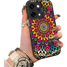 HONTINGA Oppo Reno 14 Pro 5g ile Uyumlu Kılıf Silikon Kenar Sert Arka Kamera Koruyucu Basitlik Anti Düşme Kamera Korumalı Halı Desen Couple Telefon Kılıfı Kadın ve Erkek Için Uygundur K1-1350