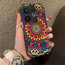 HONTINGA Vivo X200 Fe ile Uyumlu Kılıf Silikon Kenar Sert Arka Kamera Koruyucu Basitlik Anti Düşme Kamera Korumalı Halı Desen Couple Telefon Kılıfı Kadın ve Erkek Için Uygundur K1-1350
