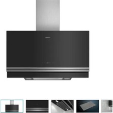 Siemens LC97FVP60  90 cm Siyah Ada Tipi Davlumbaz 5 Kademe Güçlü Hava Emişi ile Modern Mutfaklar İçin