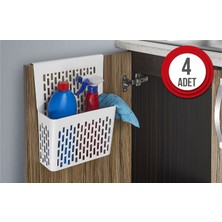 Tidy Home 4 Adet Pratik Asılabilir Mutfak Banyo Dolap Içi Düzenleyici Beyaz Organizer