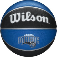 Wilson Basket Topu NBA Team Tribute Orlando Magic 7 Numara Mavi Renk Kauçuk Malzeme WTB1300XBORL