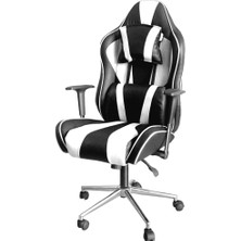 Ofisel Alpha Beyaz 96555B Oyuncu Koltuğu Metal Malzeme ile 3D Kolçaklı Konforlu Destekli Tasarım