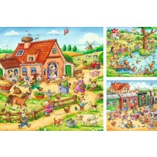 Güzel Hediyem 3X49 Parçalı Puzzle Köyde Tatil