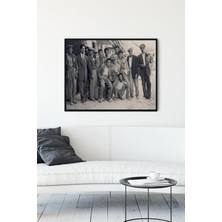 Güzel Hediyem (PSTER10878) Eski Beyefendiler Nostaljik Çerçeveli Tablo 2 (30 x 40CM)