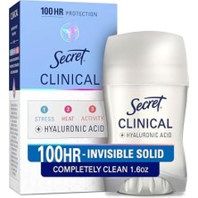 Güzel Hediyem Secret -"gizli Klinik Güç Görünmez Katı Kadınların Antiperspirant ve Deodorant Tamamen Temiz Koku, 1.6 Sıvı Gizli"