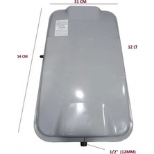 KOMBİ GENLEŞME TANKI 1/2" 12 LT BOSCH CLASS-BUDERUS LOG UO72 GRİ (77890032084)