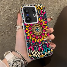 HONTINGA Vivo X200 Fe ile Uyumlu Kılıf Silikon Kenar Sert Arka Kamera Koruyucu Basitlik Anti Düşme Kamera Korumalı Halı Desen Couple Telefon Kılıfı Kadın ve Erkek Için Uygundur K1-1350