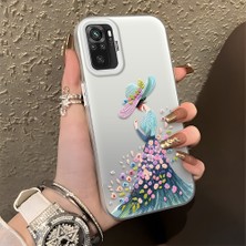 HONTINGA Poco M5S ile Uyumlu Kılıf Silikon Kenar Sert Arka Kamera Koruyucu Basitlik Anti Düşme Kamera Korumalı Güzel Kadın Desen Couple Telefon Kılıfı Kadın ve Erkek Için Uygundur K1-1353