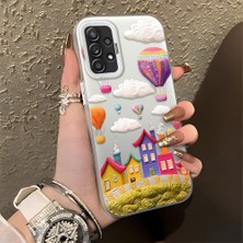 HONTINGA Samsung Galaxy A52S 5g ile Uyumlu Kılıf Silikon Kenar Sert Arka Kamera Koruyucu Basitlik Anti Düşme Kamera Korumalı Balon Desen Couple Telefon Kılıfı Kadın ve Erkek Için Uygundur K1-1347