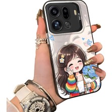 HONTINGA Oppo Find X9 Pro 5g ile Uyumlu Kılıf Silikon Kenar Sert Arka Kamera Koruyucu Basitlik Anti Düşme Kamera Korumalı Kız Desen Couple Telefon Kılıfı Kadın ve Erkek Için Uygundur K1-1351