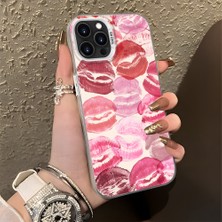 HONTINGA iPhone 13 Pro Max ile Uyumlu Kılıf Silikon Kenar Sert Arka Kamera Koruyucu Basitlik Anti Düşme Kamera Korumalı Öpücük Desen Couple Telefon Kılıfı Kadın ve Erkek Için Uygundur K1-1348