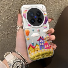 HONTINGA Vivo X200 Pro ile Uyumlu Kılıf Silikon Kenar Sert Arka Kamera Koruyucu Basitlik Anti Düşme Kamera Korumalı Balon Desen Couple Telefon Kılıfı Kadın ve Erkek Için Uygundur K1-1347