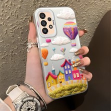 HONTINGA Samsung Galaxy A33 5g ile Uyumlu Kılıf Silikon Kenar Sert Arka Kamera Koruyucu Basitlik Anti Düşme Kamera Korumalı Balon Desen Couple Telefon Kılıfı Kadın ve Erkek Için Uygundur K1-1347