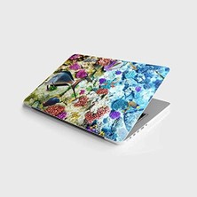 Grains Global Laptop Bilgisayar Notebook Pc Kaplama Etiketi Su Altı Dünyası