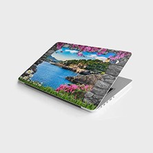 Grains Global Laptop Bilgisayar Notebook Pc Kaplama Etiketi Taş Deniz