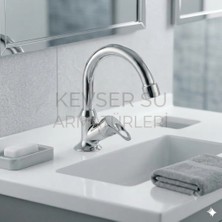 Kevser Su Armatürleri 25'lik Tekli Kuğu Lavoba