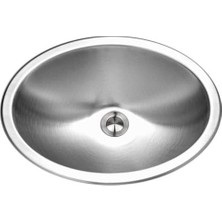 Grains Global CH-1800-1 Opus Serisi Montajlı Paslanmaz Çelik Oval Kase Lavabo