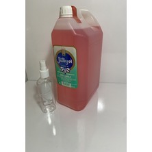 Jüliyet 5 lt  Dökme Altın Damla Kolonyası 60 Derece Çiçeksi Koku ile 150 cc Boş Sprey