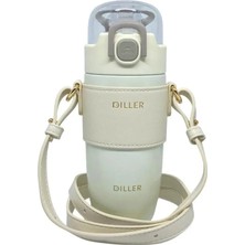 Diller 8944 360ML  Pipetli Askılı Yeni Seri Çelik Matara