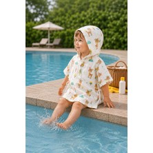 Babylifehome %100 Pamuk Müslin Kumaştan Bebek Panço